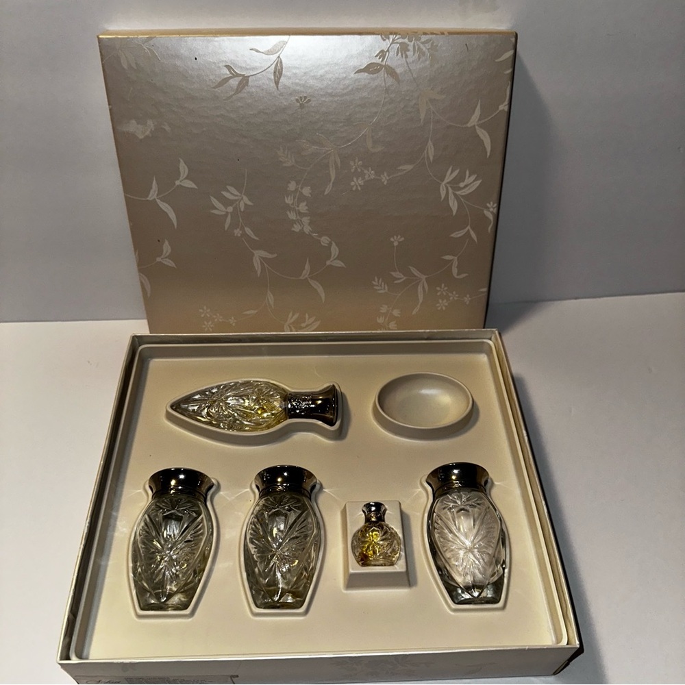Vintage Ralph Lauren Elegant Glass Perfume Set